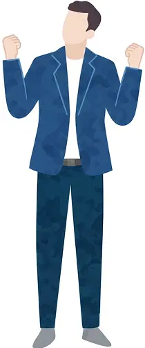 男性のイラスト画像